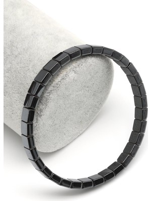 Alibaba Doğaltaş Hematit Doğal Taş Bileklik 6 x 6 mm Özel Kesim