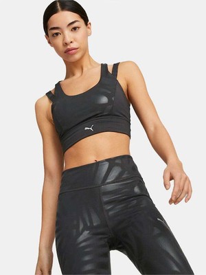 Puma 523086-01 Nova Shine Eversculpt Bra Siyah Kadın Sporcu Sütyeni