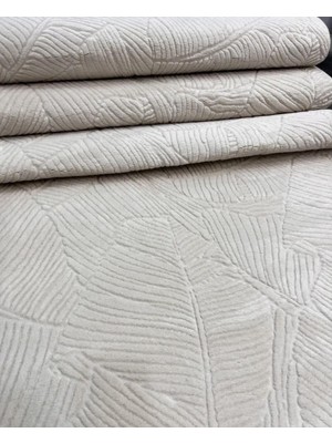 Merinos Rölyef Garden Krem Kaymaz Taban Kesme Halı Yolluk Fenomen Carpet