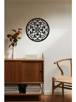 Şirin Lazer Dekorati̇f Mandala Ahşap Mdf Duvar Dekorasyonu Tablo/ 40 cm