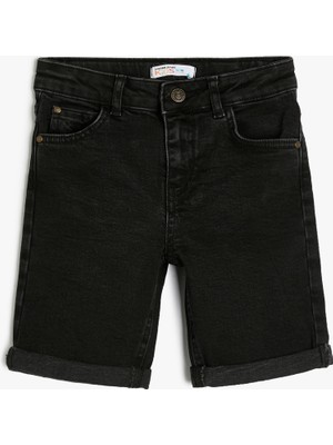 Koton Kot Şort Cepli Pamuklu - Slim Fit
