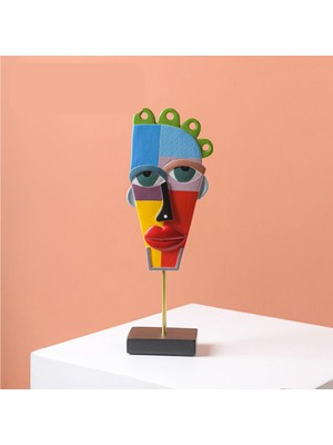 Miniminti Picasso Maske Soyut Yüz Biblo - Colorfull