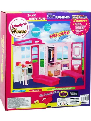 Oydaş Oyuncak Cindy'nin Evi Kız Çocuklar İçin Renkli Aksesuar Temalı Eğlenceli Oyun Seti