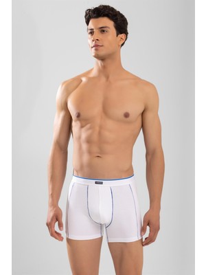 Baykar Erkek Pamuklu Compact Likralı Boxer3'lü Paket Beyaz