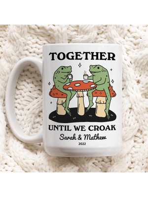 Bexdore Özel Kurbağa Kupa, Kişiye Özel Çiftlere Düğün Fincan, Kurbağa Sevgiliye Hediyesi,ingilizce Kupa