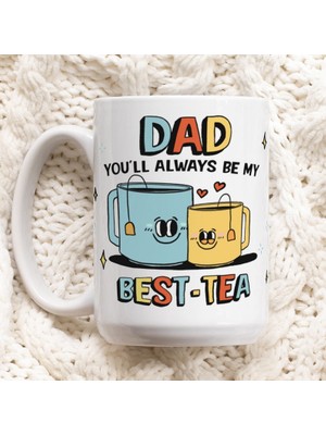Bexdore Kişiye Özel Baba Kupa, Babaya Kişiye Hediye, Seramik Kahve Fincanı, Baba ,ingilizce Kupa