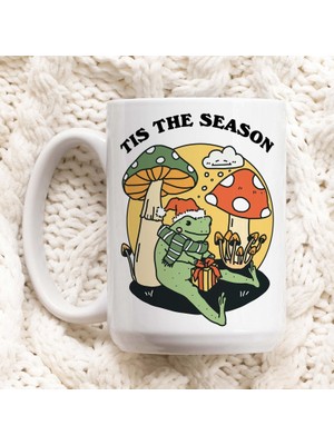 Bexdore Sevimli Kurbağa Noel Kupa, Şenlikli Sezon Noel Kupası, Sıcak Çikolata Kupa,ingilizce Kupa