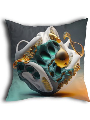 Filamente Çift Taraflı Dijital Art Desenli Dijital Baskı Kırlent Kılıfı (Yüksek Kaliteli Mikropetek Kumaş)