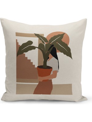 Filamente Çift Taraflı Dijital Baskı Kırlent Kılıfı