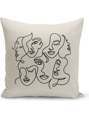 Filamente Çift Taraflı Dijital Baskı Kırlent Kılıfı