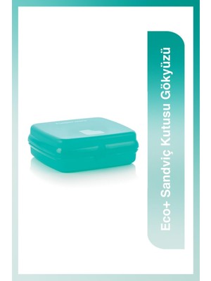 Tupperware Eco+ Sandviç Kutusu Gökyüzü Boyutlarıyla Pratik ve Kullanışlı