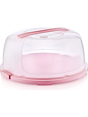 Bimbambom Plastik Kek Fanusu ve Pasta Fanusu Kilitli Kapaklı Kek Fanusu