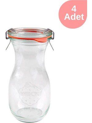 Weck 290 ml Cam Juice Kavanoz Seti (4 Adet)