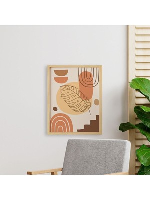 Ayışığı Dizayn Bohem-Stairs2-Merdiven Doğal Ahşap Çerçeveli Tekli Tablo Seti