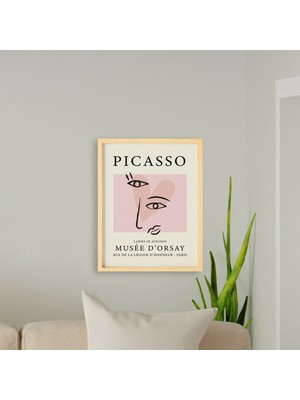 Ayışığı Dizayn Pablo Picasso Avignon Doğal Ahşap Çerçeveli Tekli Tablo Seti