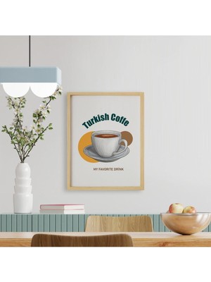 Ayışığı Dizayn Mutfak-Kahve Köşesi1 Doğal Ahşap Çerçeveli Tekli Tablo Seti