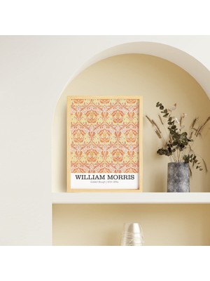 Ayışığı Dizayn William Morris Golden Bough Doğal Ahşap Çerçeveli Tekli Tablo Seti