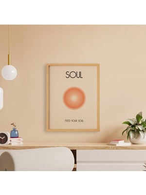 Ayışığı Dizayn Ruhunu Besle Doğal Ahşap Çerçeveli Tekli Tablo Seti