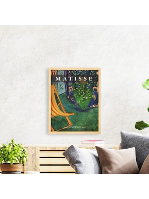 Ayışığı Dizayn Henri Matisse Studio Doğal Ahşap Çerçeveli Tekli Tablo Seti