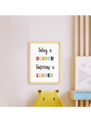 Ayışığı Dizayn Çocuk Leader-Lider Çocuk Doğal Ahşap Çerçeveli Tekli Tablo Seti