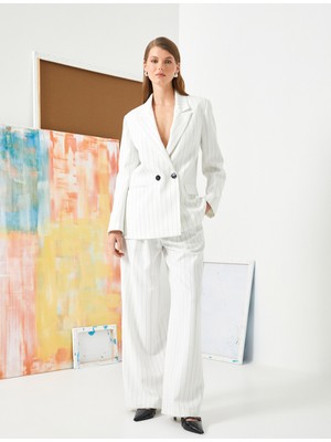 Koton Palazzo Pantolon Bol Paça Yüksek Bel Cepli