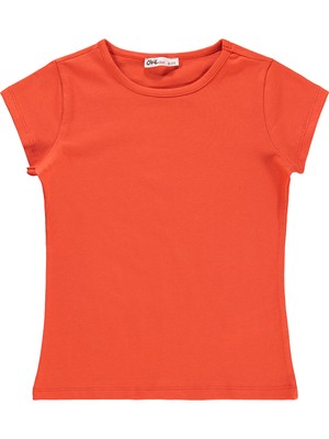 Civil Girls Kız Çocuk Tişört 10-13 Yaş Koyu Oranj