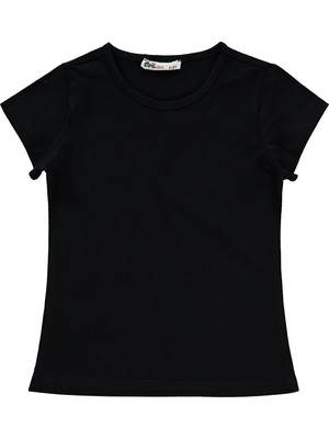Civil Girls Basic 2-5 Yaş Tişört - Siyah