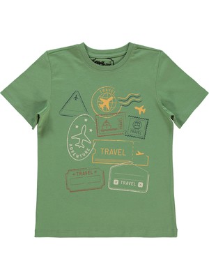 Civil Boys Erkek Çocuk Tişört 10-13 Yaş Açık Haki