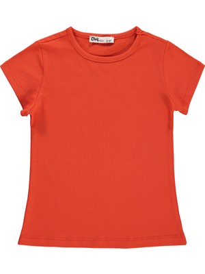 Civil Girls Kız Çocuk Tişört 2-5 Yaş Koyu Oranj