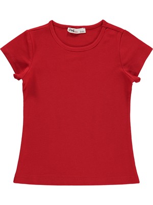 Civil Girls Basic 2-5 Yaş Tişört - Kırmızı