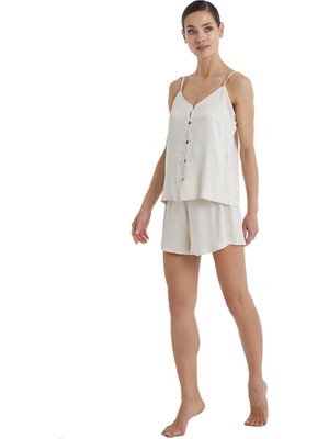 Kadın Pijama Üstü 60361 - Bej