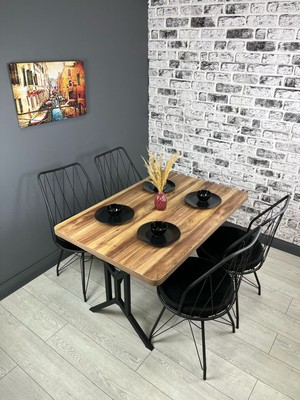 Hey Modüler Mobilya Handan Kemençe Mutfak Yemek Masası Balkon Masası Kavisli Köşe 110*70 cm