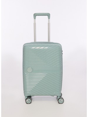 Fabrika Mavi Unisex 35x55x23 cm Kabin Boy Çekçekli Sert Valiz FAB-5239