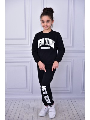 Buufuu Çocuk  New York Baskılı Alt Üst Eşofman Takımı
