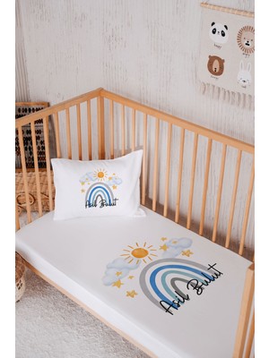 Lilabio Isme Özel  Pamuk Park Yatak Çarşaf Seti (100X120)