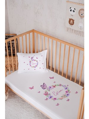 Lilabio Isme Özel  Pamuk Park Yatak Çarşaf Seti (100X120)