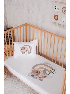 Lilabio Isme Özel  Pamuk Park Yatak Çarşaf Seti (100X120)