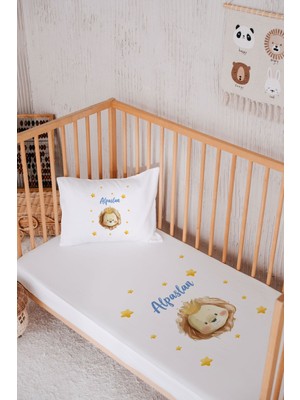 Lilabio Isme Özel  Pamuk Park Yatak Çarşaf Seti (100X120)