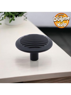 Badem10 Prizma Kulp Mobilya Mutfak Dolabı Çekmece Dolap Kulpları Kapak Kulpu Kulbu Metal Siyah Tek Vidalı