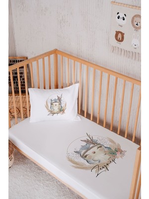 Lilabio Isme Özel  Pamuk Park Yatak Çarşaf Seti (120X180)