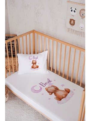 Lilabio Isme Özel  Pamuk Park Yatak Çarşaf Seti (120X180)