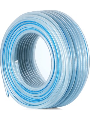 Çelik Süper Mavi Pvc Şeffaf Örgülü 1 1/4 (32 Mm) 50 Metre
