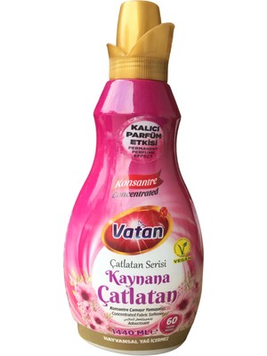 Vatan Konsantre Çamaşır Yumuşatıcı 1440 ml Çiçek Bahçesi Kokulu 60 Yıkama Kapasitesi ile Uzun Süreli Etki