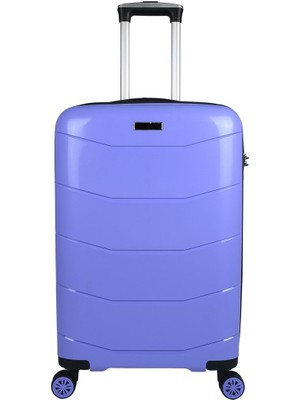 Bagacar Ultra Hafif Kırılmaz Silikon Kabin Boy Valiz Lila+Etiket Hediyeli!