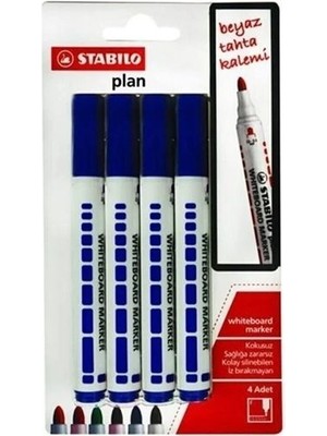Stabilo Tahta Kalemi Mavi Renk 4 Lü Set