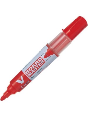 Pilot Kırmızı Keçeli Tahta Kalem V Board Değiştirebilir Kartuşlu 2.30 mm Yazım Genişliği