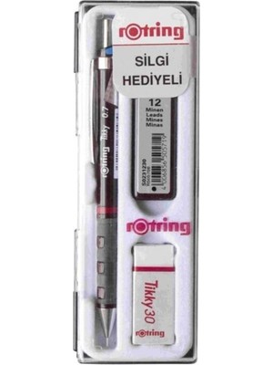 Rotring Siyah Tikky Versatil Kalem Silgi ve Uç Set 0,7mm