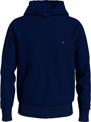 Tommy Hilfiger Kapüşon Yaka Mavi Erkek Sweatshırt MW0MW34266