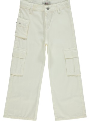 Civil Girls Kız Çocuk Pantolon 10-13 Yaş Kırık Beyaz