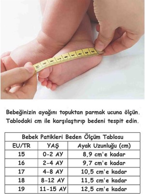 Funny Baby Bağcıklı Beyaz Bebek Ayakkabısı Kırmızı